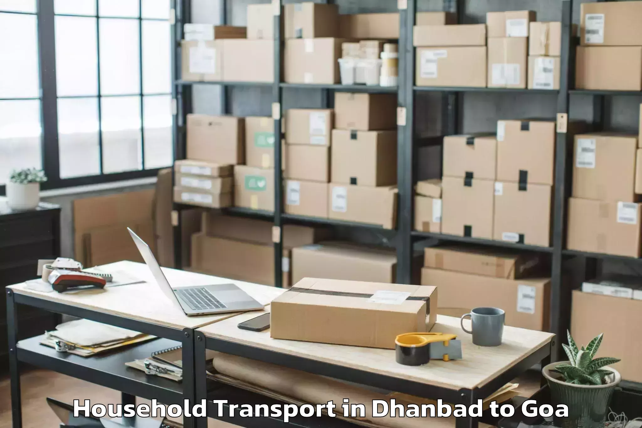 Easy Dhanbad to Sanvordem Household Transport Booking